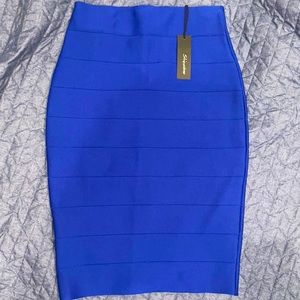 Royal blue skirt